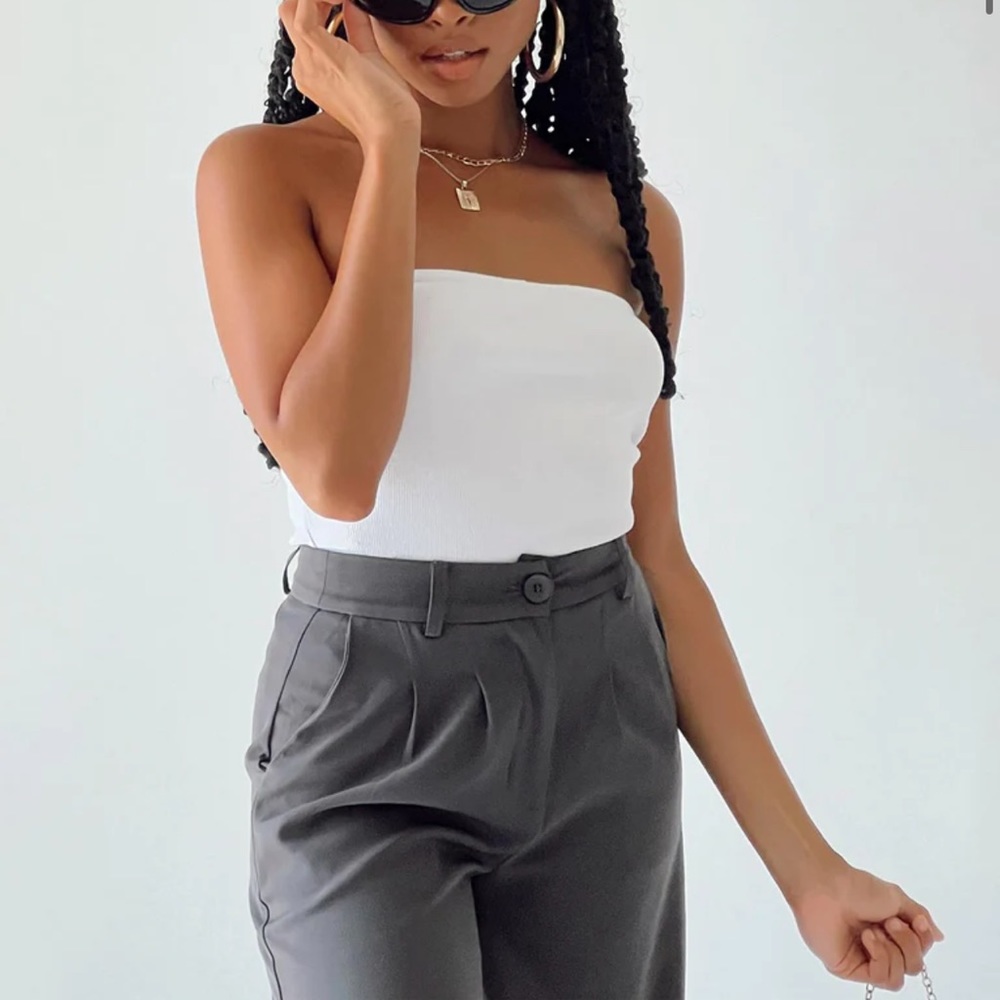 Princess Polly strapless white bodysuit